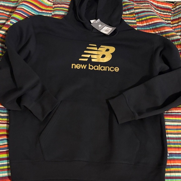 New Balance Other - Sale New Balance Men's Black Sweater with Gold Logo large fast shipping